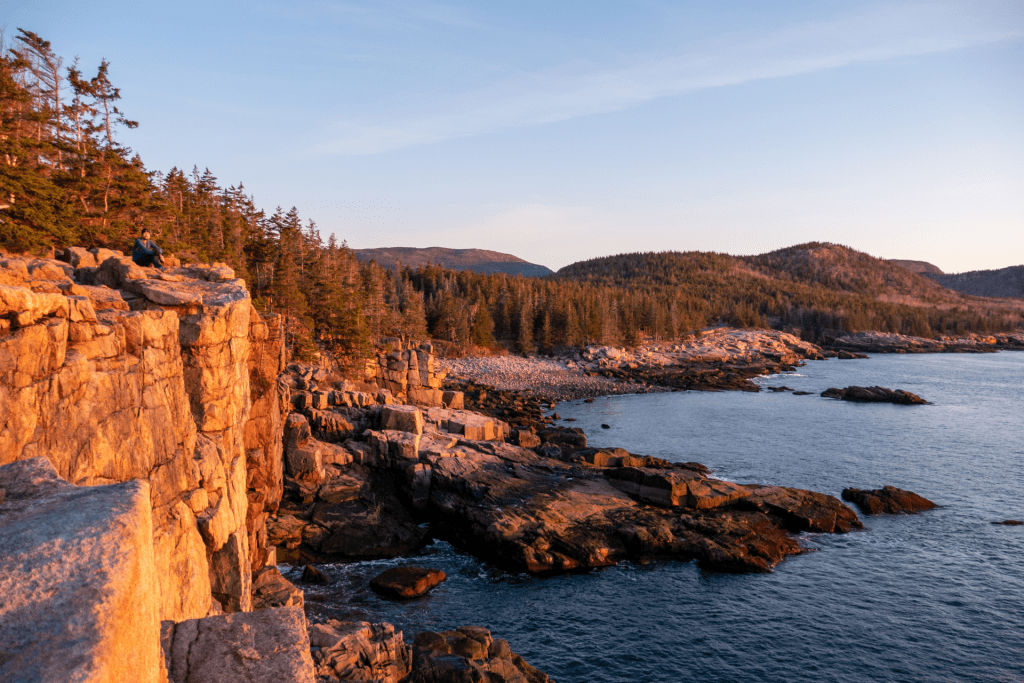 Resources for mental health include enjoying a view of the ocean in Maine.